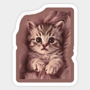 Expressive Eyes Baby Cat Sticker